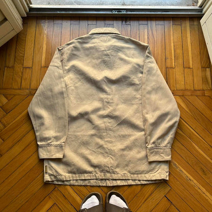 1990s Armani Jeans Cotton & Linen Jacket XL