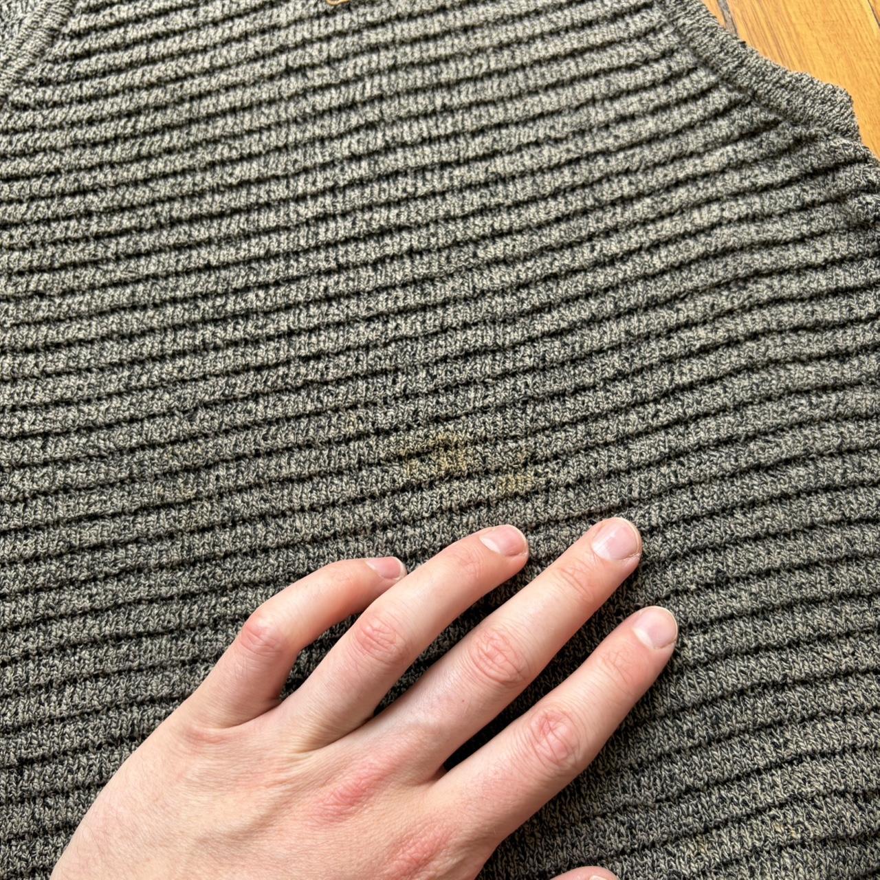 1980s Giorgio Armani Knitted Vest Grey XL