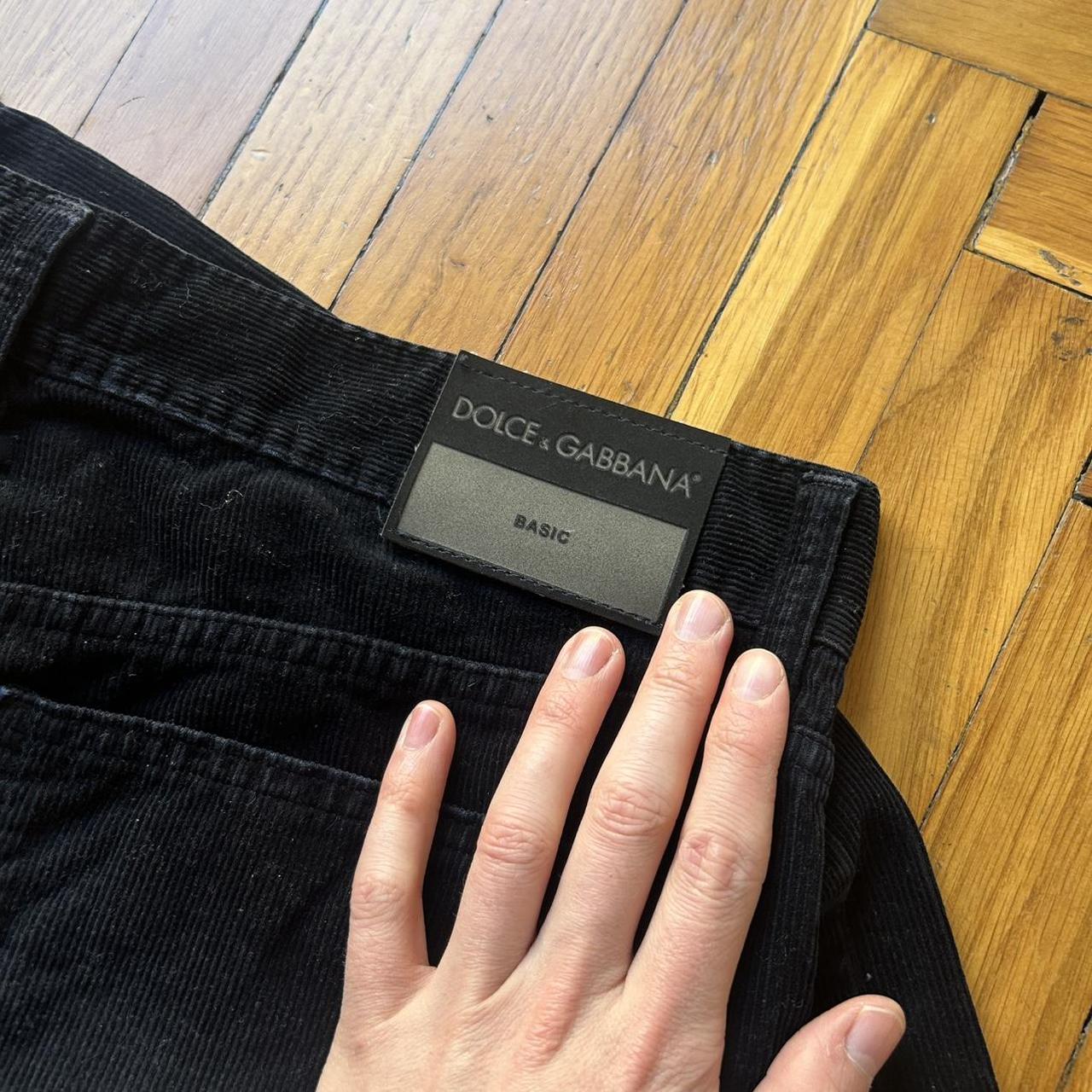 1990s Dolce & Gabbana Corduroy Trousers 34W 34L