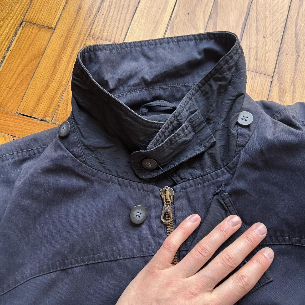 1980s Giorgio Armani Coat Navy XXL