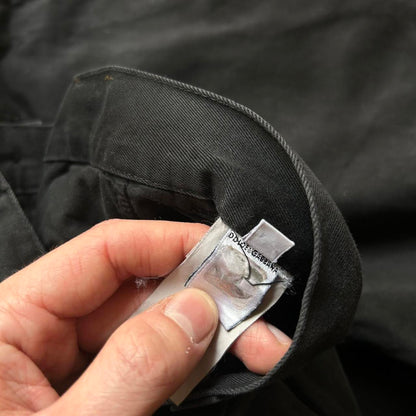 1990s Dolce & Gabbana Trousers Black 34W 32L