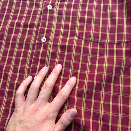 1990s Valentino Oliver Checked Shirt L