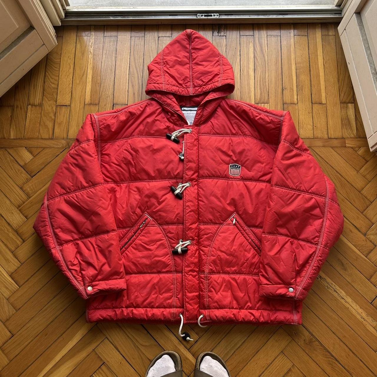 1990s Taverniti Puffer Jacket Red XL
