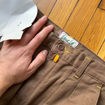1980s Best Company Trousers Brown BNWT 26W 30L