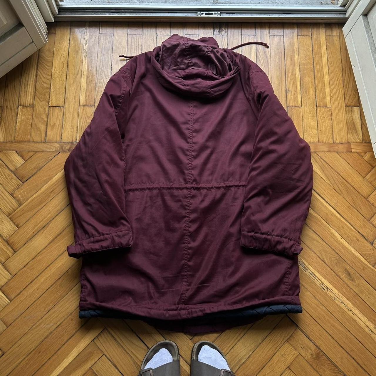 1990s Armani Jeans Quilted Parka Jacket XL