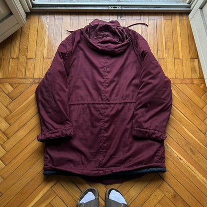 1990s Armani Jeans Quilted Parka Jacket XL