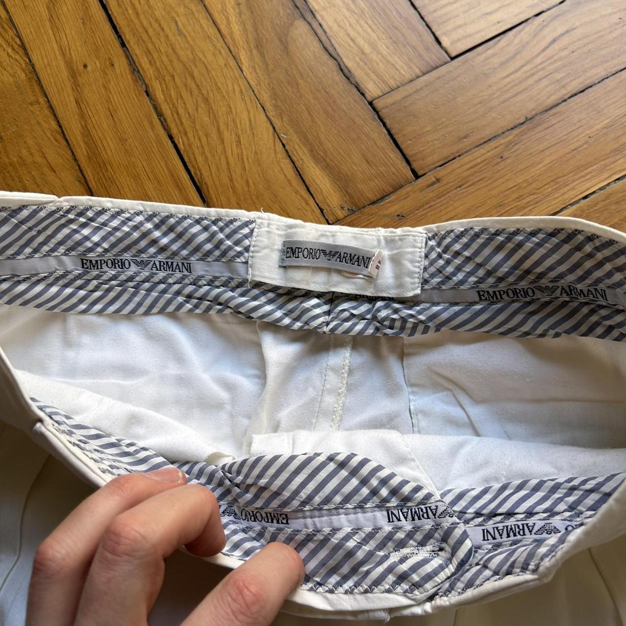 1990s Emporio Armani Trousers White 30W 34L