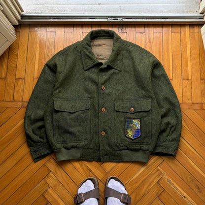 1990s Kenzo Bomber Jacket Green L