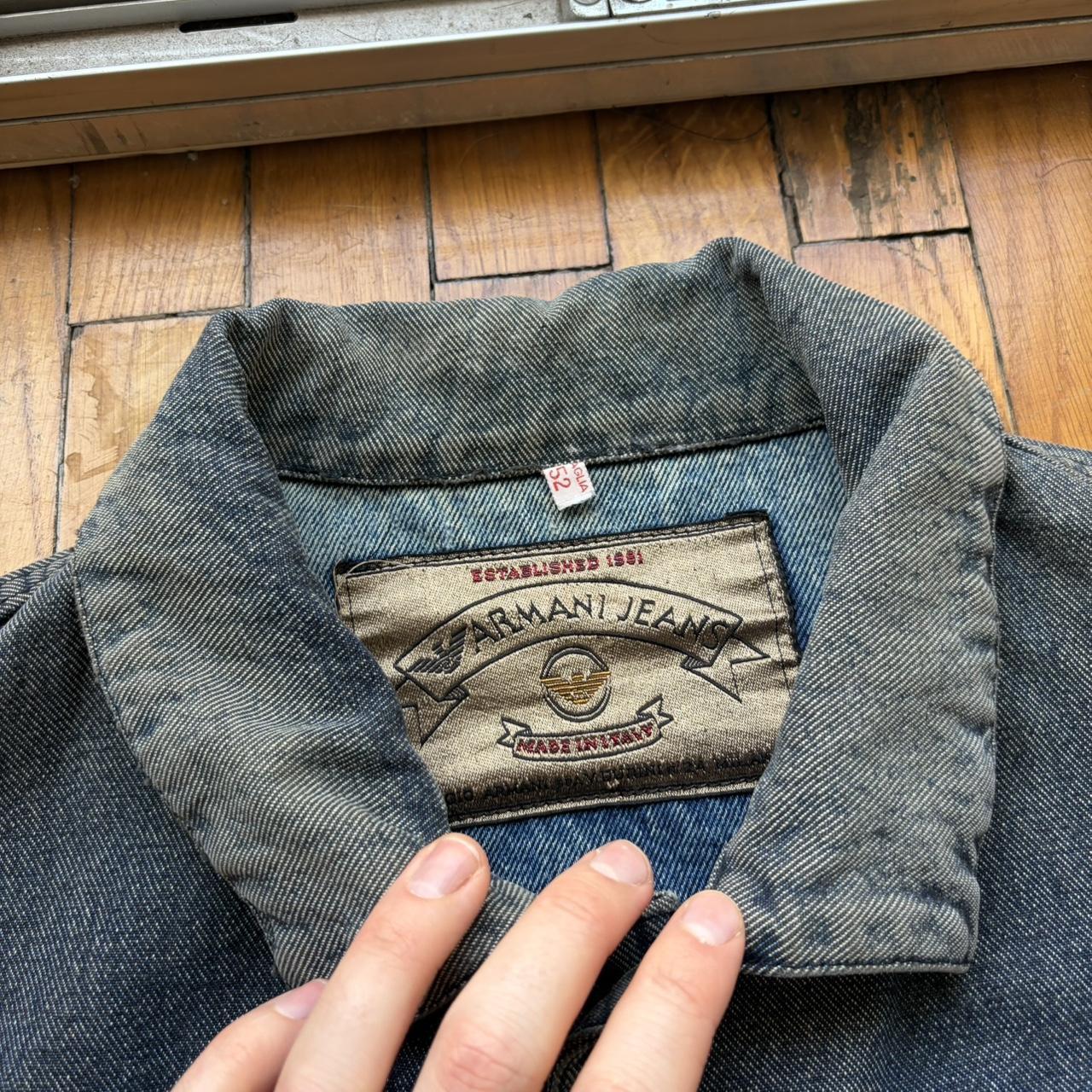 1980s Armani Jeans Mariner Denim Jacket L