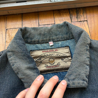 1980s Armani Jeans Mariner Denim Jacket L