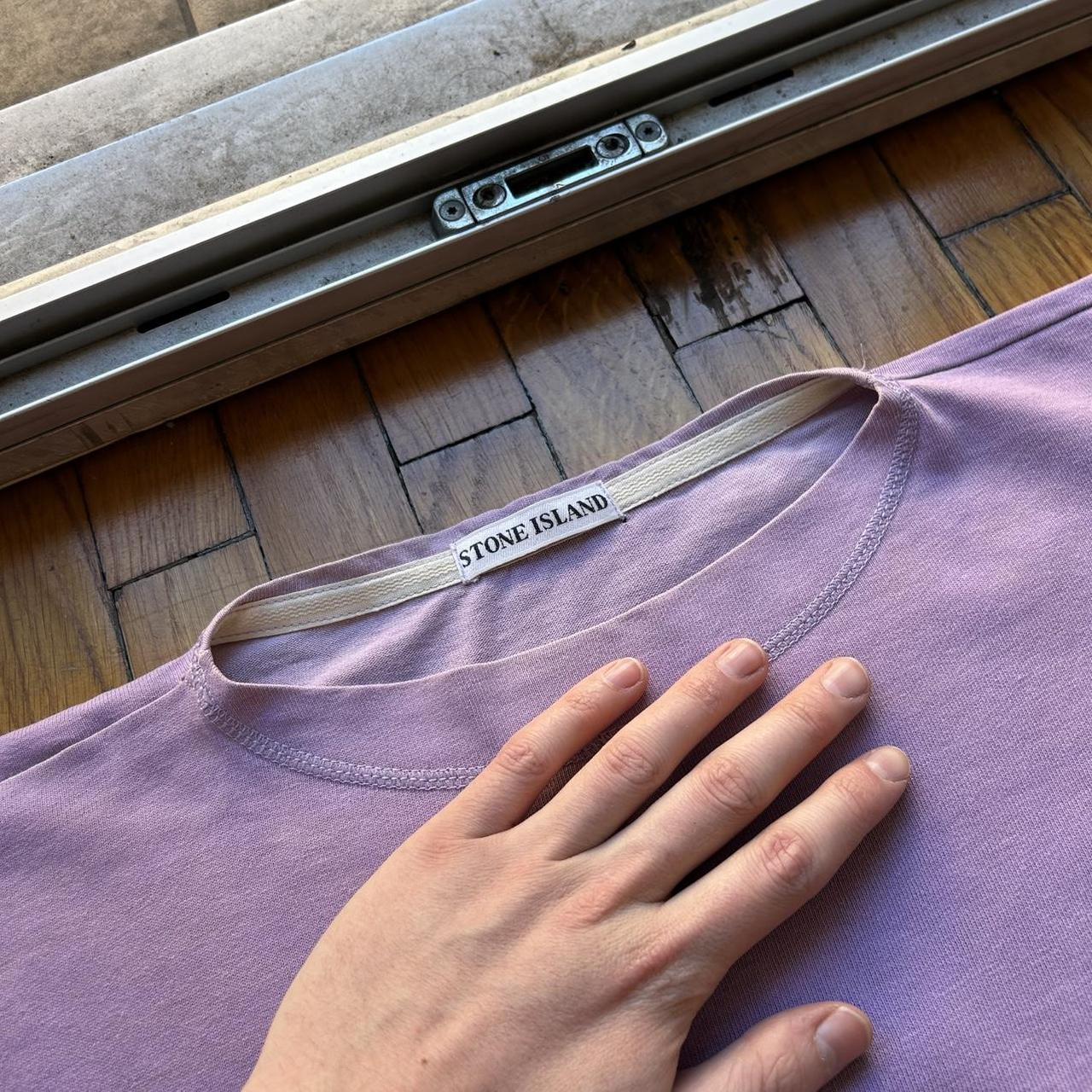 1980s Stone Island T Shirt Purple M