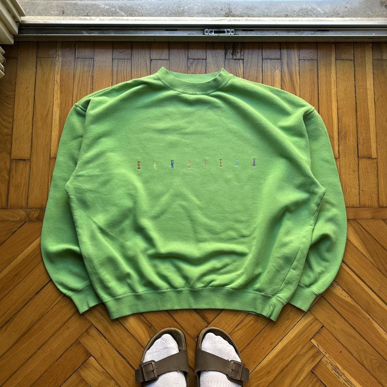 1990s United Colors Of Benetton Sweatshirt Green L