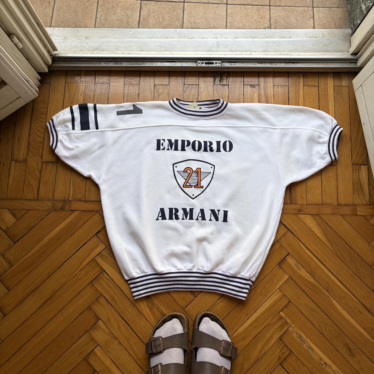 1980s Emporio Armani SS Sweatshirt White M