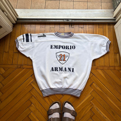 1980s Emporio Armani SS Sweatshirt White M