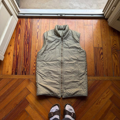1980s Giorgio Armani Puffer Gilet Khaki M