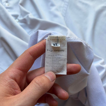 1980s CP Company Polo Shirt White XL