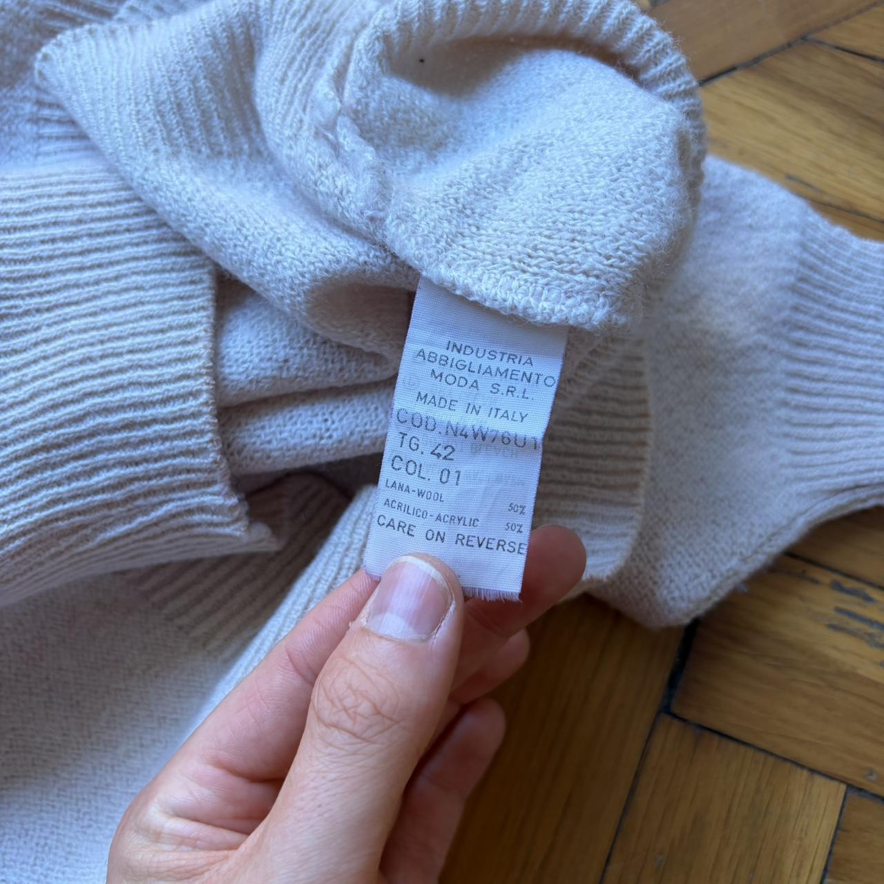 1980s Giorgio Armani Knitted Jumper Beige S