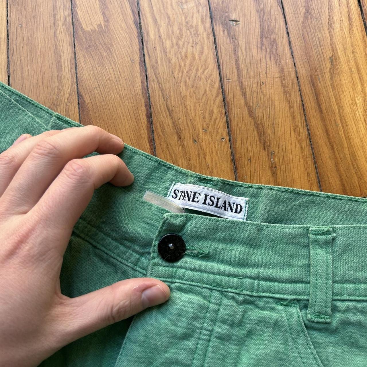 1990s Stone Island Marina Shorts Green 34W