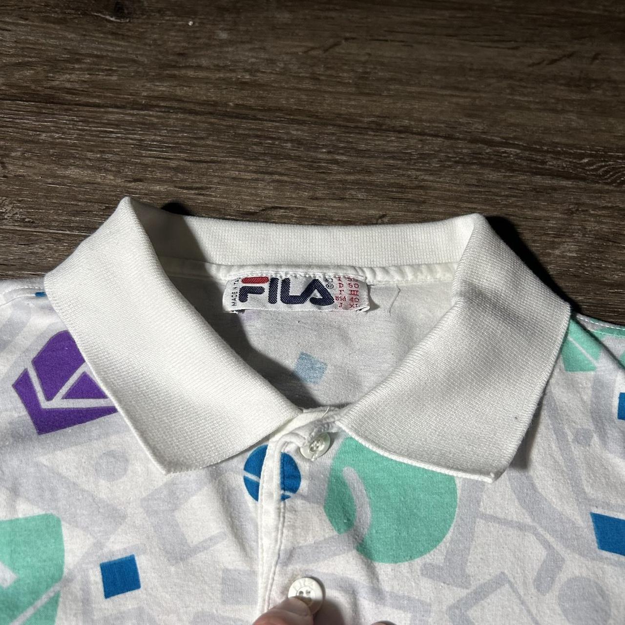 1990s Fila Tennis Polo Shirt S