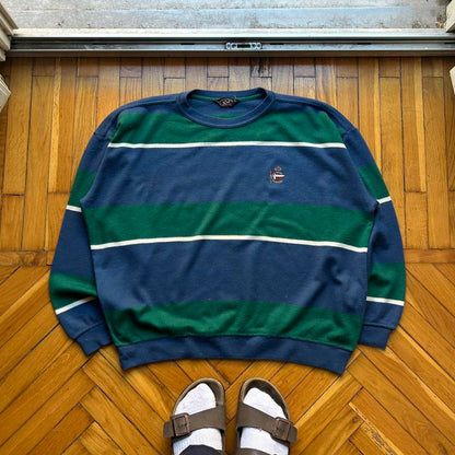 1990s Paul & Shark Striped Knitted Jumper M