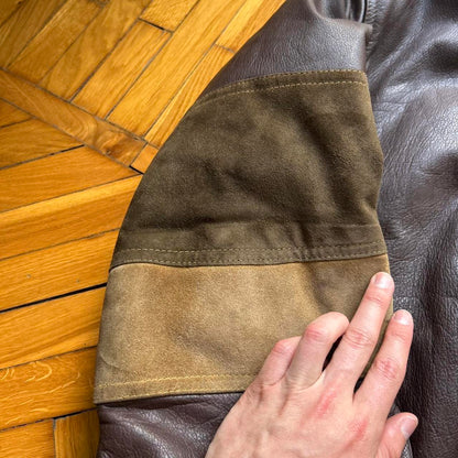 1980s CP Company Dutch Police Leather Jacket L