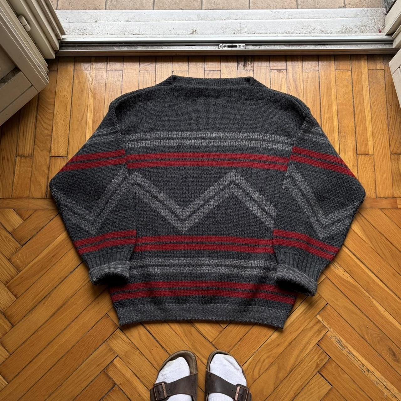 1980s CP Company Pattern Knitted Jumper L