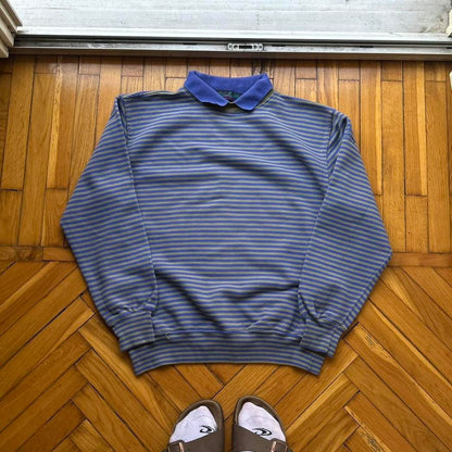 1990s Best Company Striped Sweatshirt M