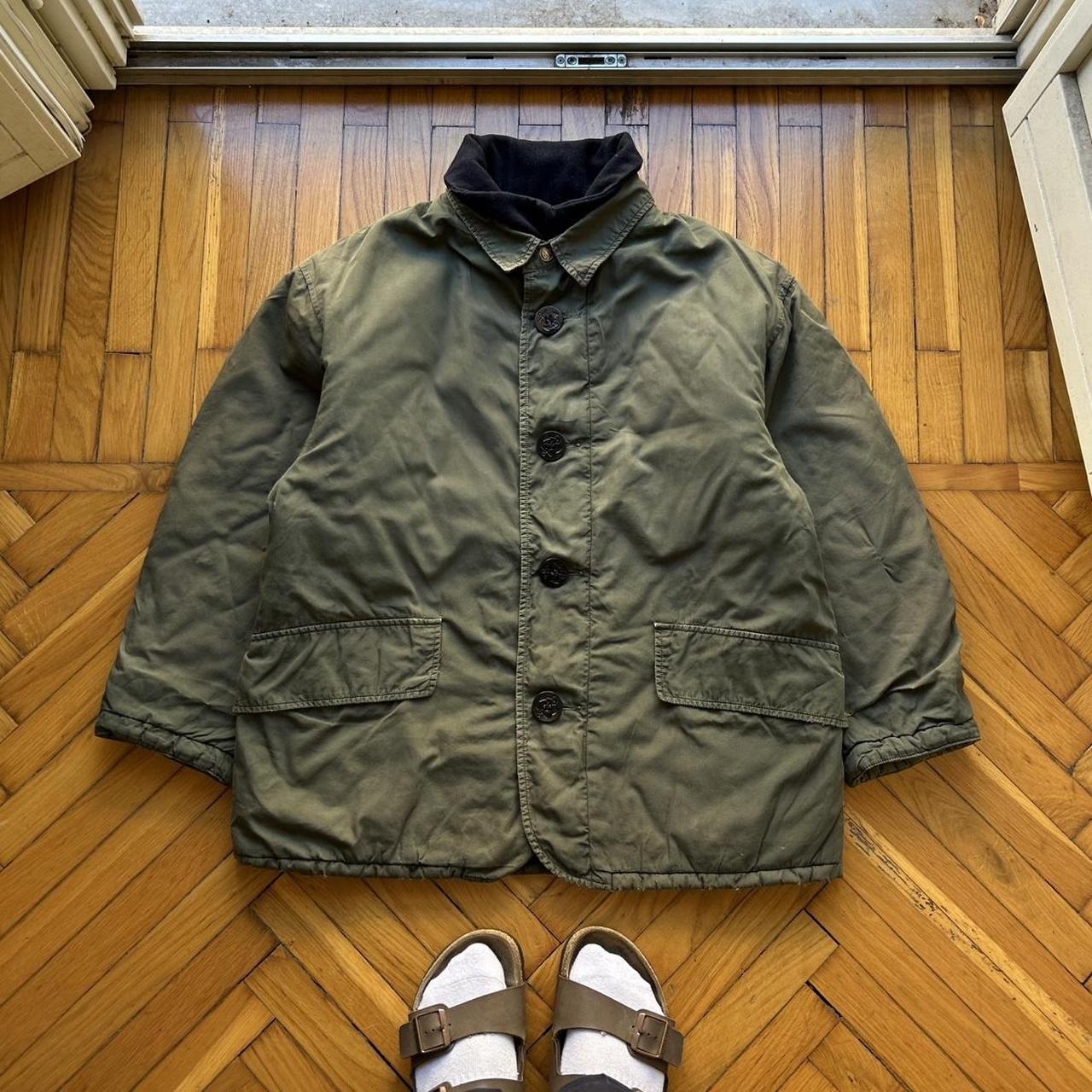 1980s Boneville Navy Arctic Jacket Khaki L