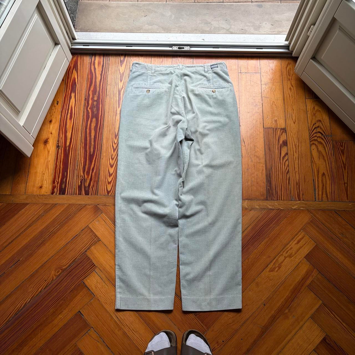 1980s Boneville Corduroy Trousers Grey 34W 30L