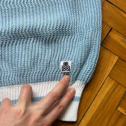 1980s Cerruti 1881 Knitted Vest Blue XL