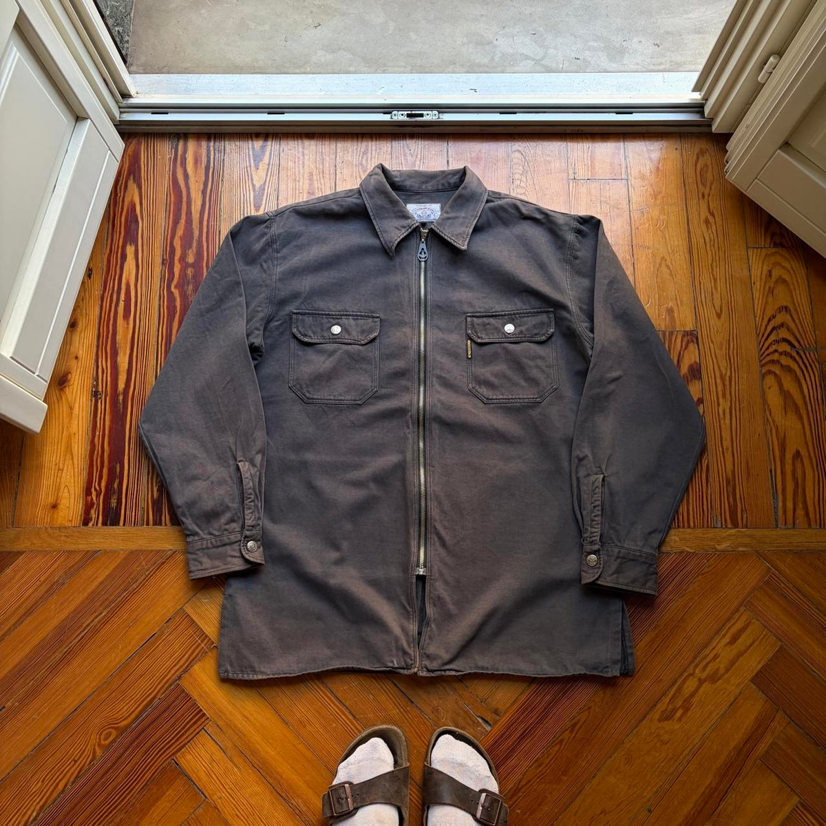 1990s Armani Jeans Full Zip Shirt XL