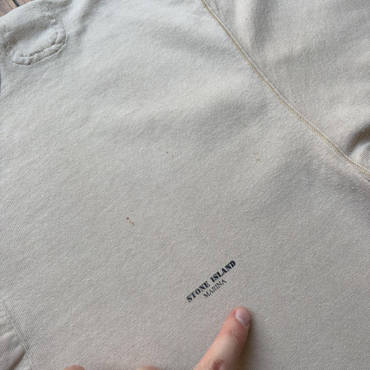 1980s Stone Island Marina T Shirt Beige L
