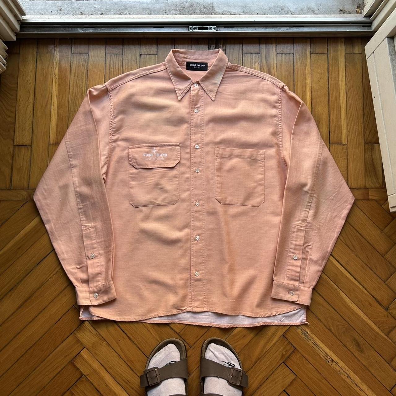 1980s Stone Island Marina Shirt Orange L