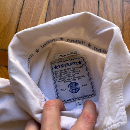 S/S 1997 Taverniti Polo Shirt White XL