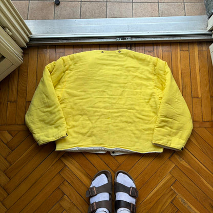 1980s Stone Island Jacket Liner Yellow M