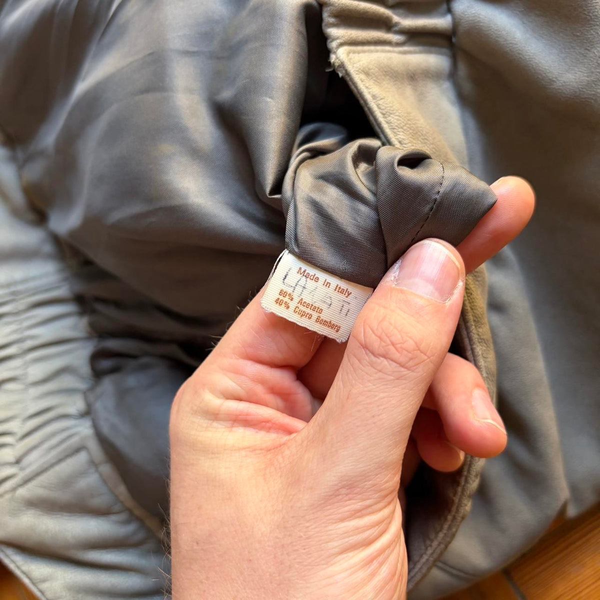 1980s Valentino Pelle Jacket Grey M