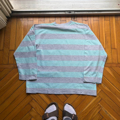 1980s Emporio Armani Yacht Club Striped T Shirt M