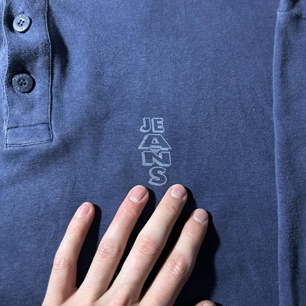 1990s Armani Jeans Polo Shirt Navy L