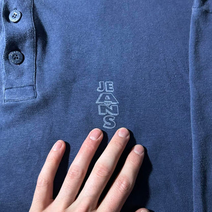 1990s Armani Jeans Polo Shirt Navy L