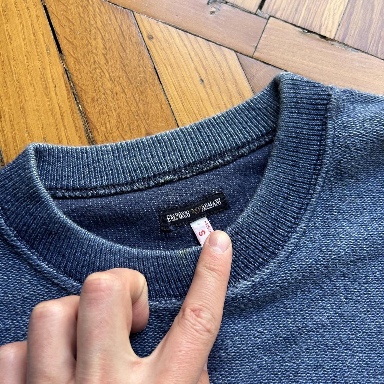 1980s Emporio Armani Sweatshirt Navy M