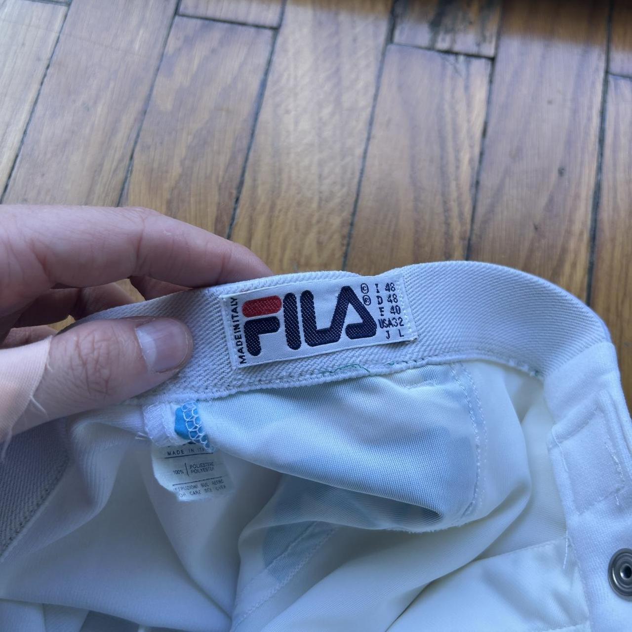 1990s Fila Tennis Shorts White 34W