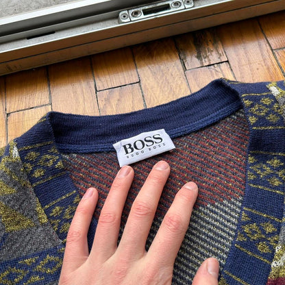 1990s Hugo Boss V Neck Knitted Jumper L