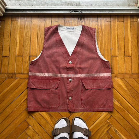 1992 Stone Island Marina Tela Stella Gilet XL