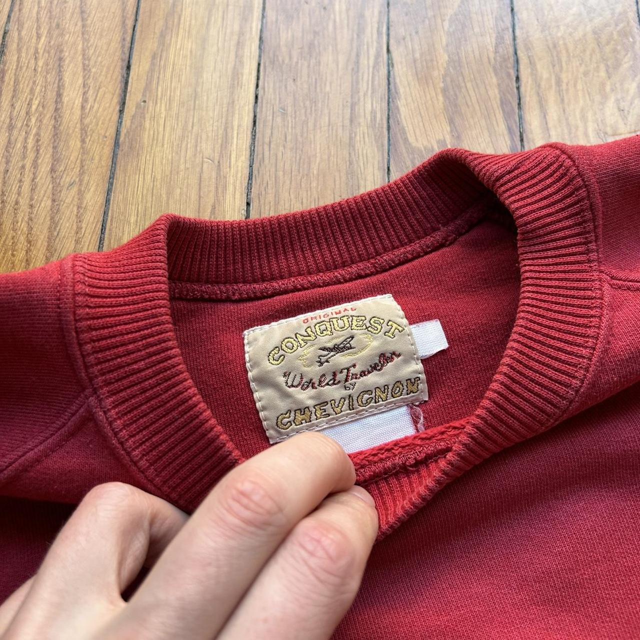1990s Chevignon Sweatshirt Red S
