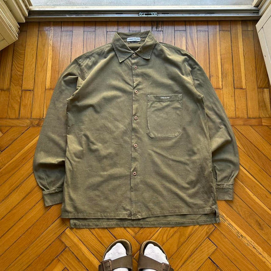 S/S 1998 Stone Island Shirt Khaki L