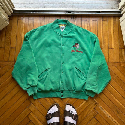1980s Best Company Cardigan Green XL