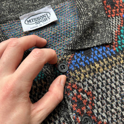 1990s Missoni Sport Collared Knitted Jumper XL