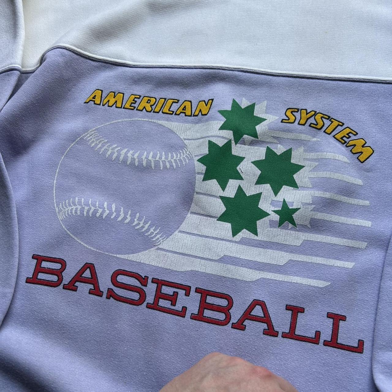 1980s American System Baseball Sweatshirt S