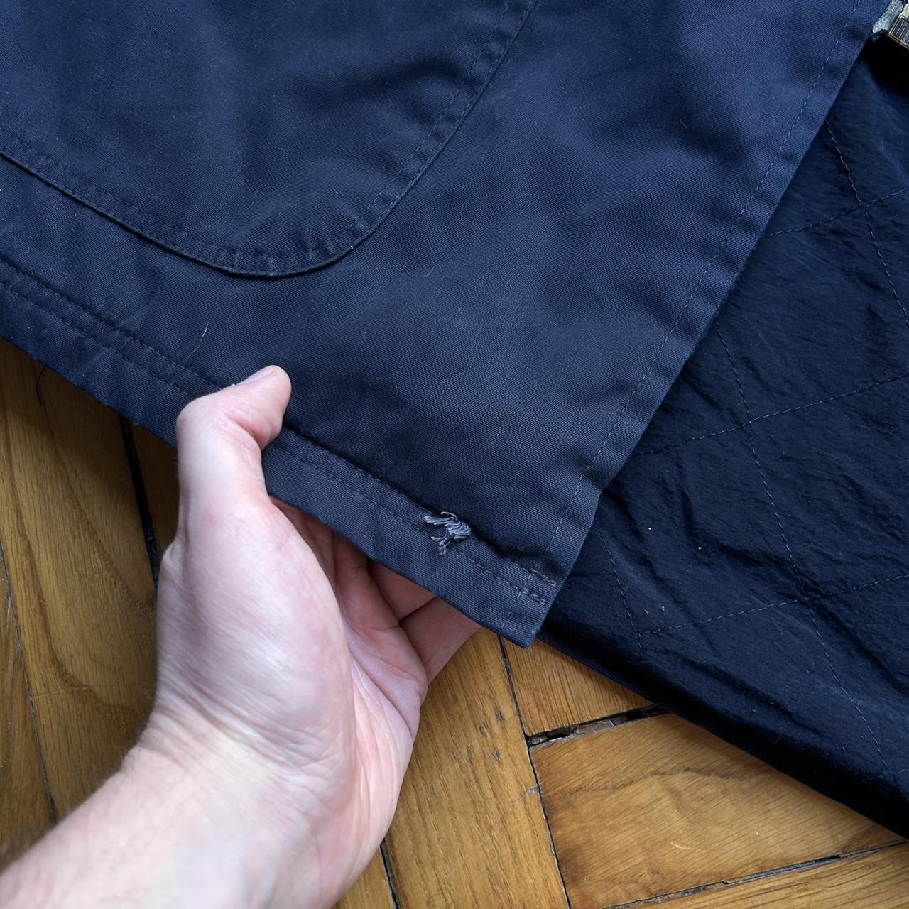 1980s Giorgio Armani Coat Navy XXL