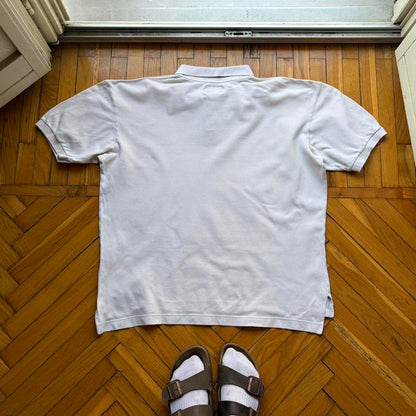 1990s Armani Jeans Polo Shirt Cream XL